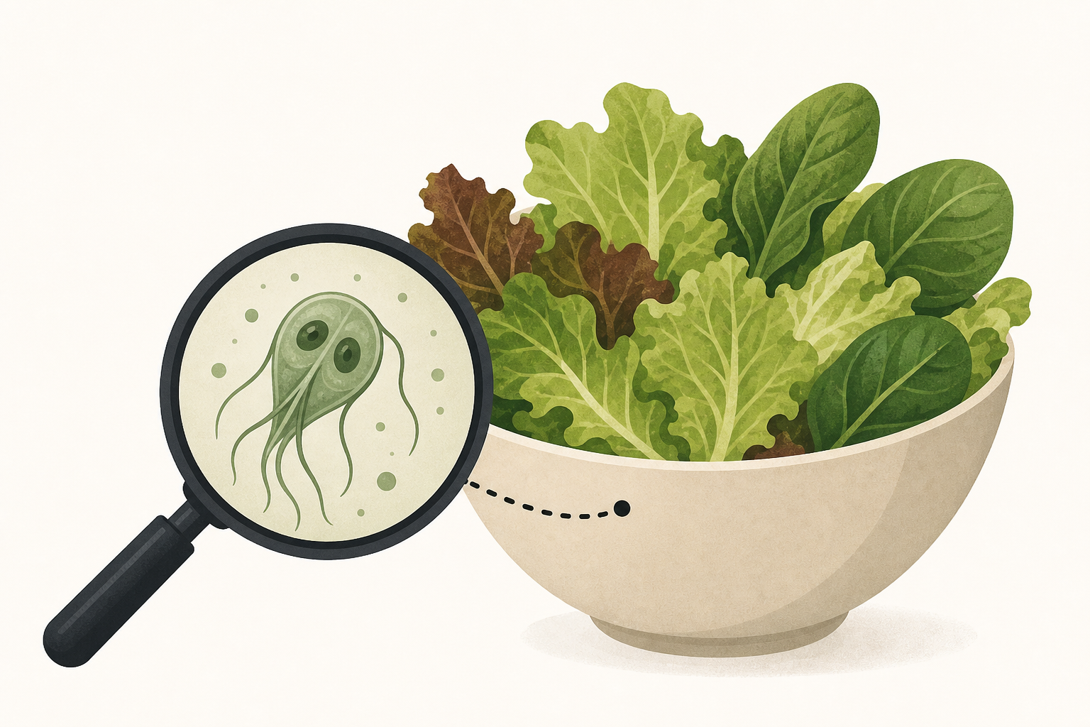 Stomach parasite may be linked to lettuce, salad greens