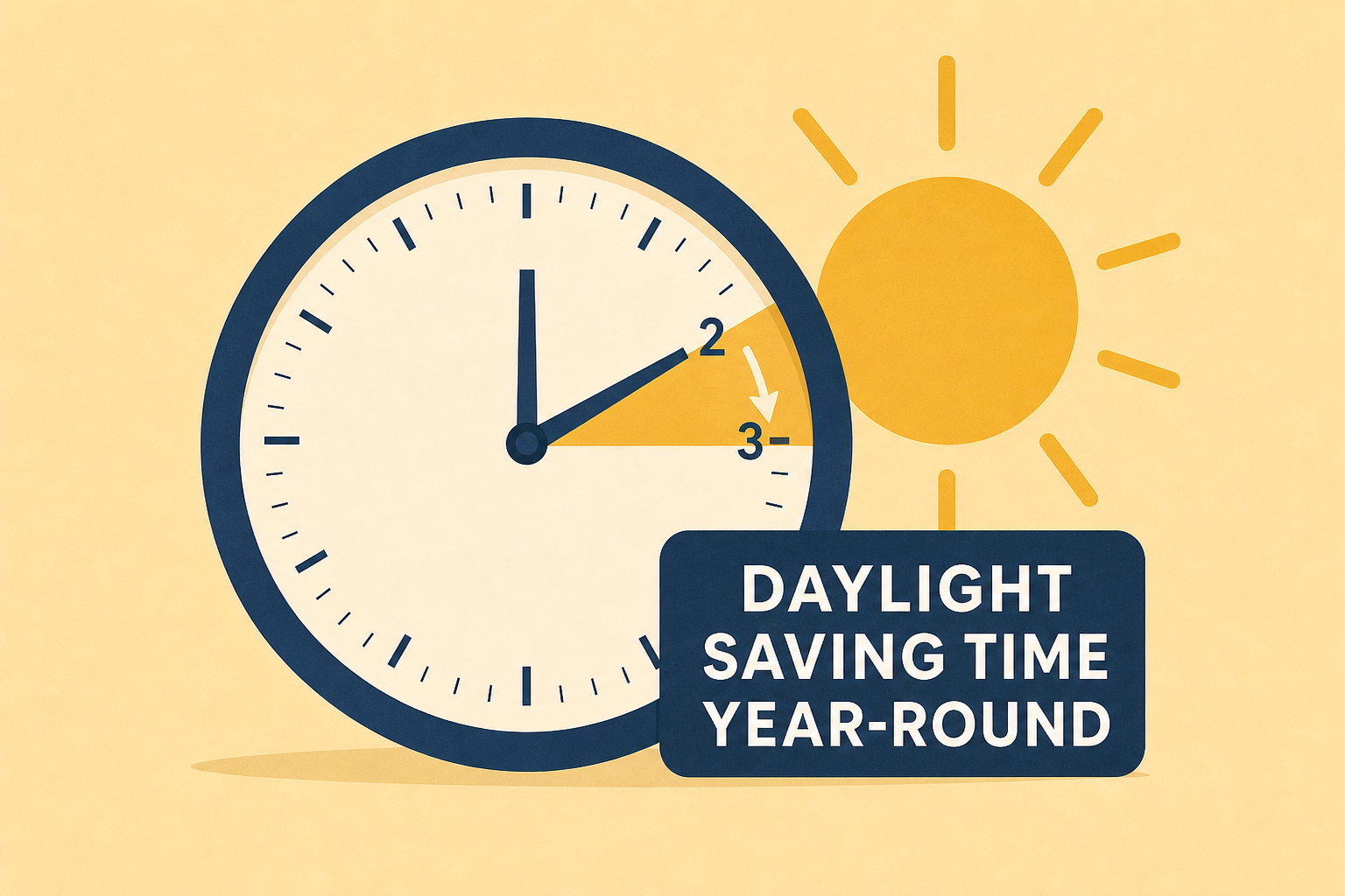 Making daylight saving time permanent and year-round is on the table