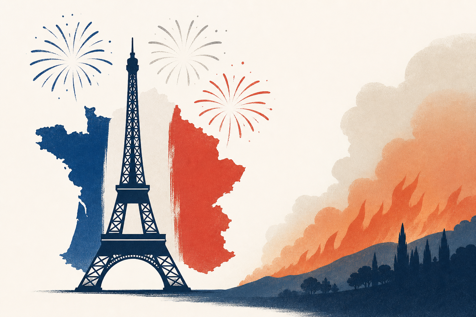 Bastille Day celebrations in France tempered by fear of more wildfires