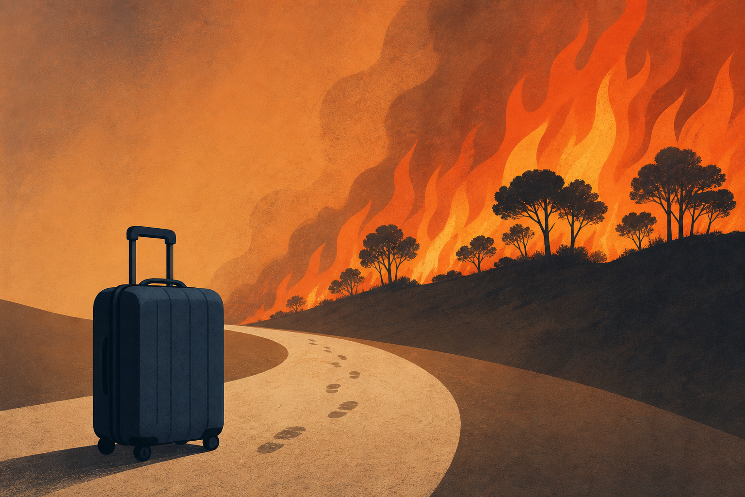 U.K. man describes harrowing escape from Spain wildfire that killed his wife and friends