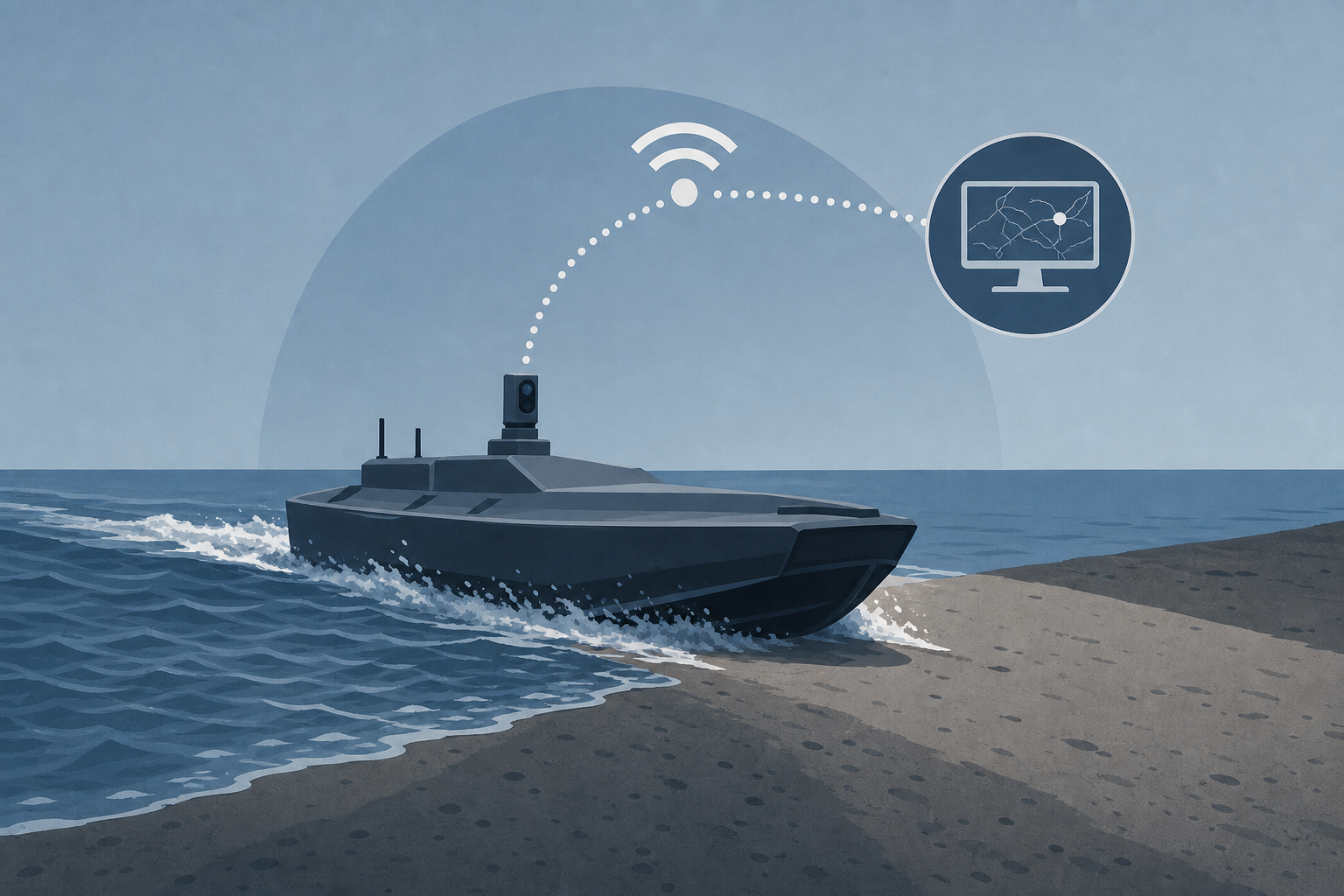 Ukraine Launched a First-of-Its-Kind Fully Robotic Amphibious Assault