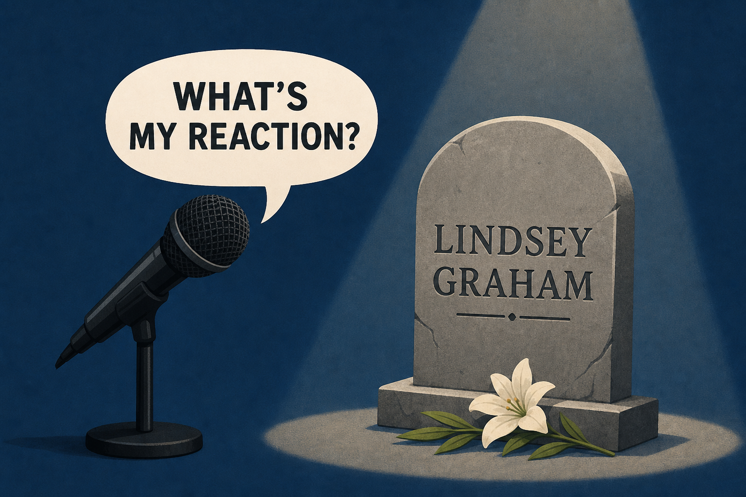 Jon Stewart mocks Trump reaction to Lindsey Graham death
