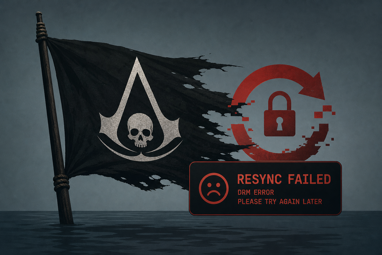 Assassin's Creed Black Flag Resynced DRM Causes Misery