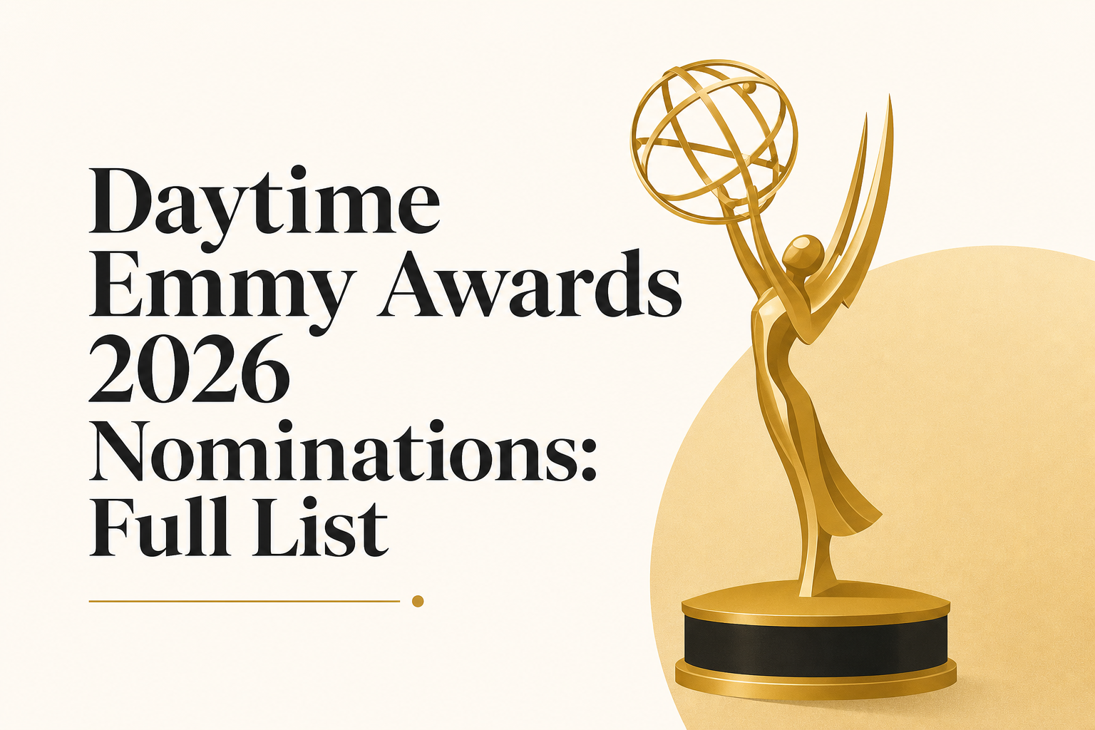 Daytime Emmy Awards 2026 Nominations: Full List