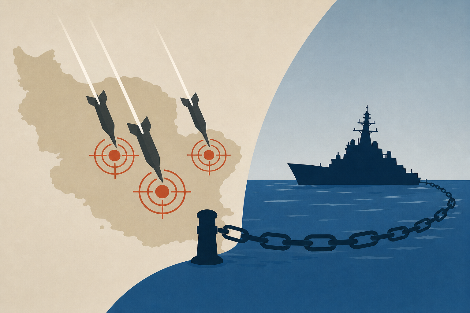 US military hits targets across Iran in hours leading up to resumption of naval blockade