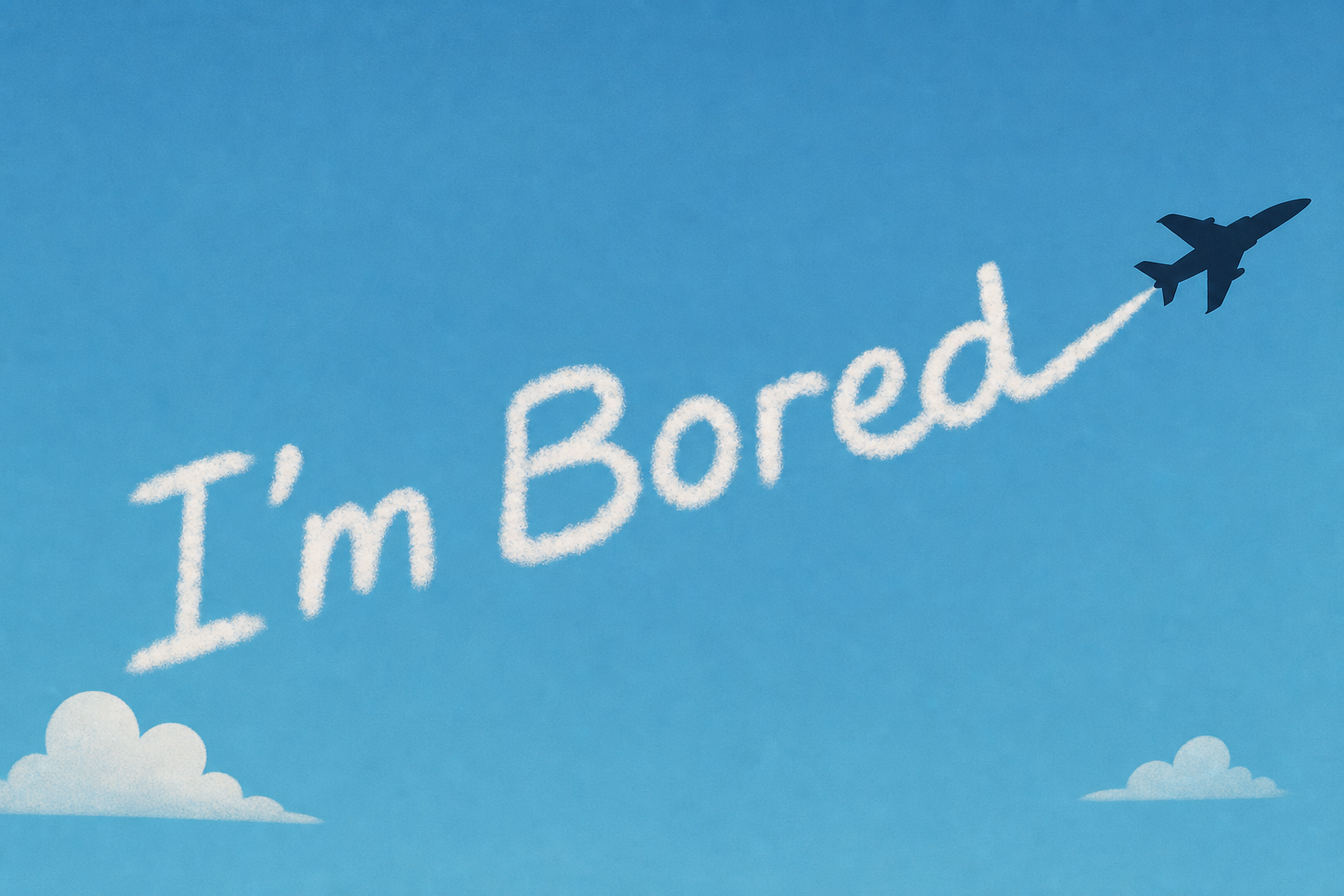 Pilot Writes 'Im Bored' In The Sky While Testing Plane