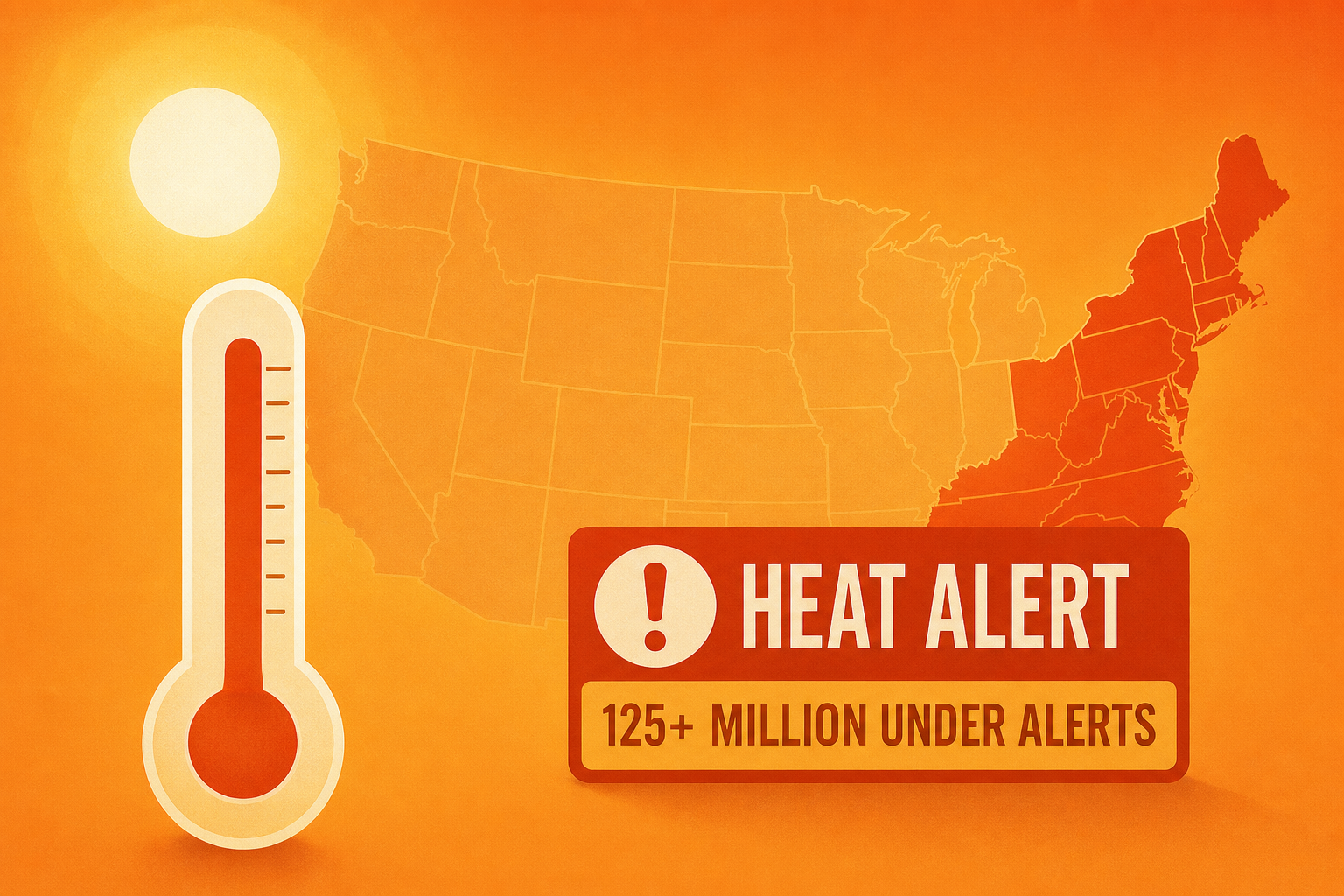 Heat wave heads to the Northeast with more than 125 million Americans under alerts