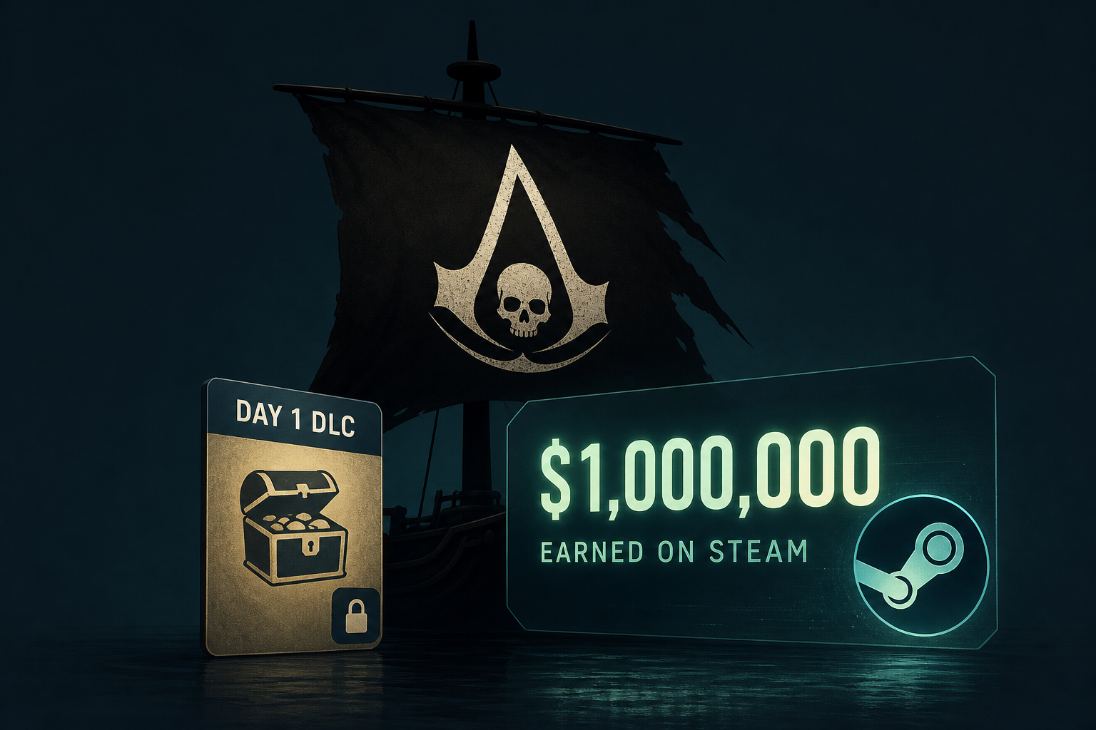 Assassin's Creed Black Flag Resynced's Controversial Day 1 DLC Earned $1 Million, Just on Steam