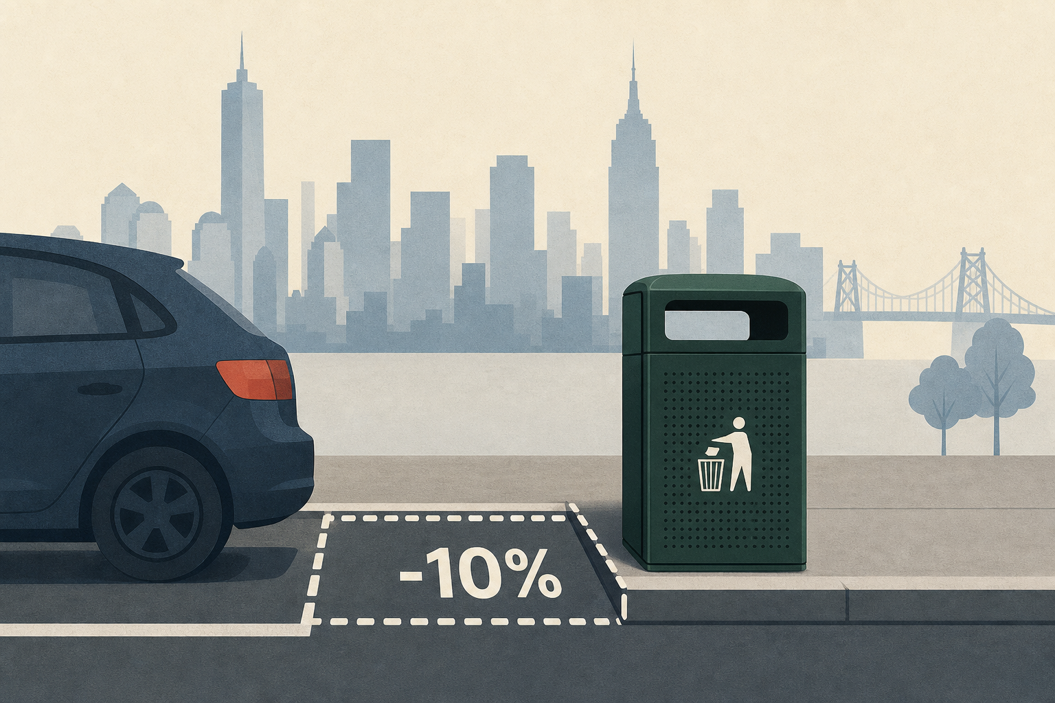 Parts of Manhattan to sacrifice 10% of street parking as NYC installs new trash bins