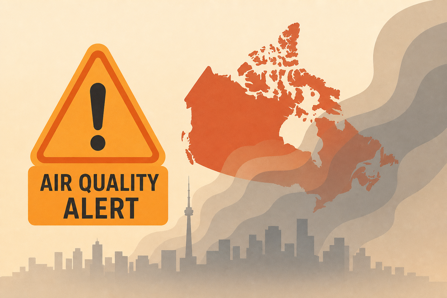 Air quality alert issued as Canadian wildfire smoke arrives for Wednesday and Thursday!
