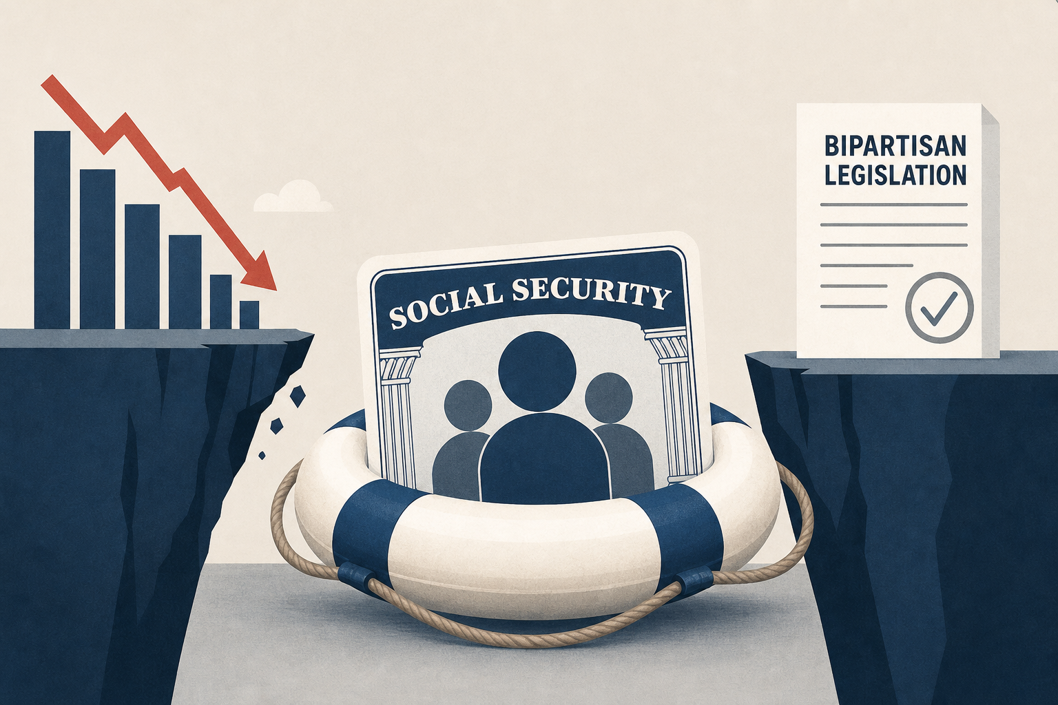 Bipartisan senators introduce legislation to avert looming Social Security shortfall