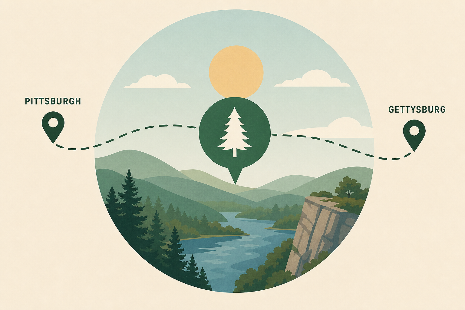 Sandwiched Between Pittsburgh And Gettysburg Is Pennsylvania's Lesser-Known Park Filled With Endless Outdoor Fun