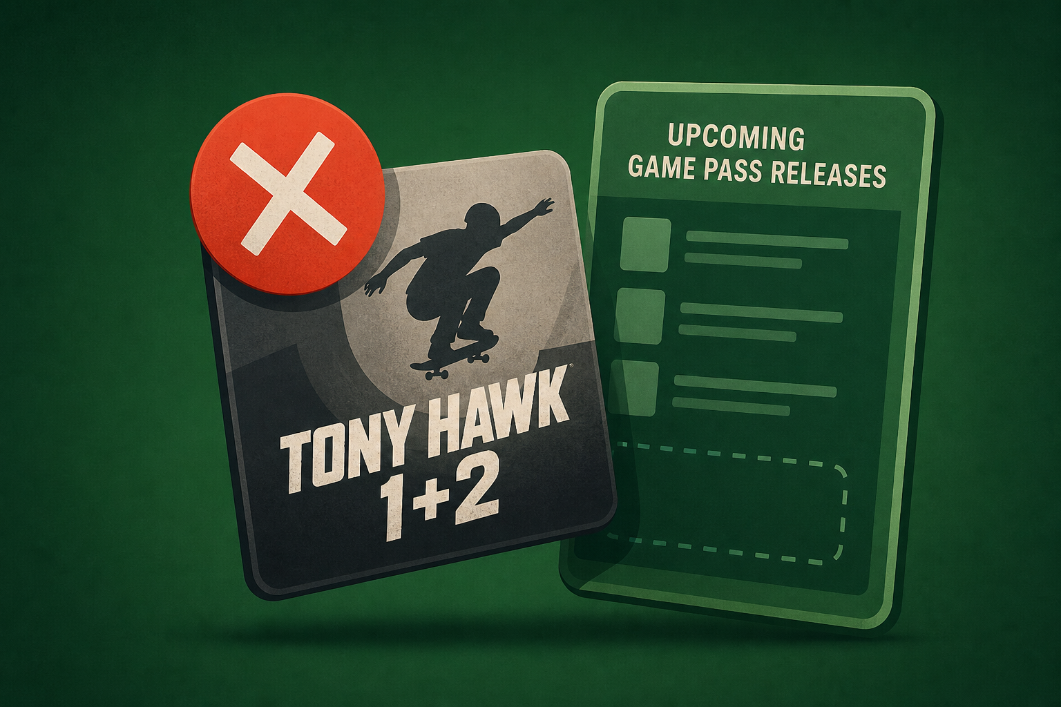 Xbox has removed Tony Hawk 1+2 from its upcoming Game Pass releases