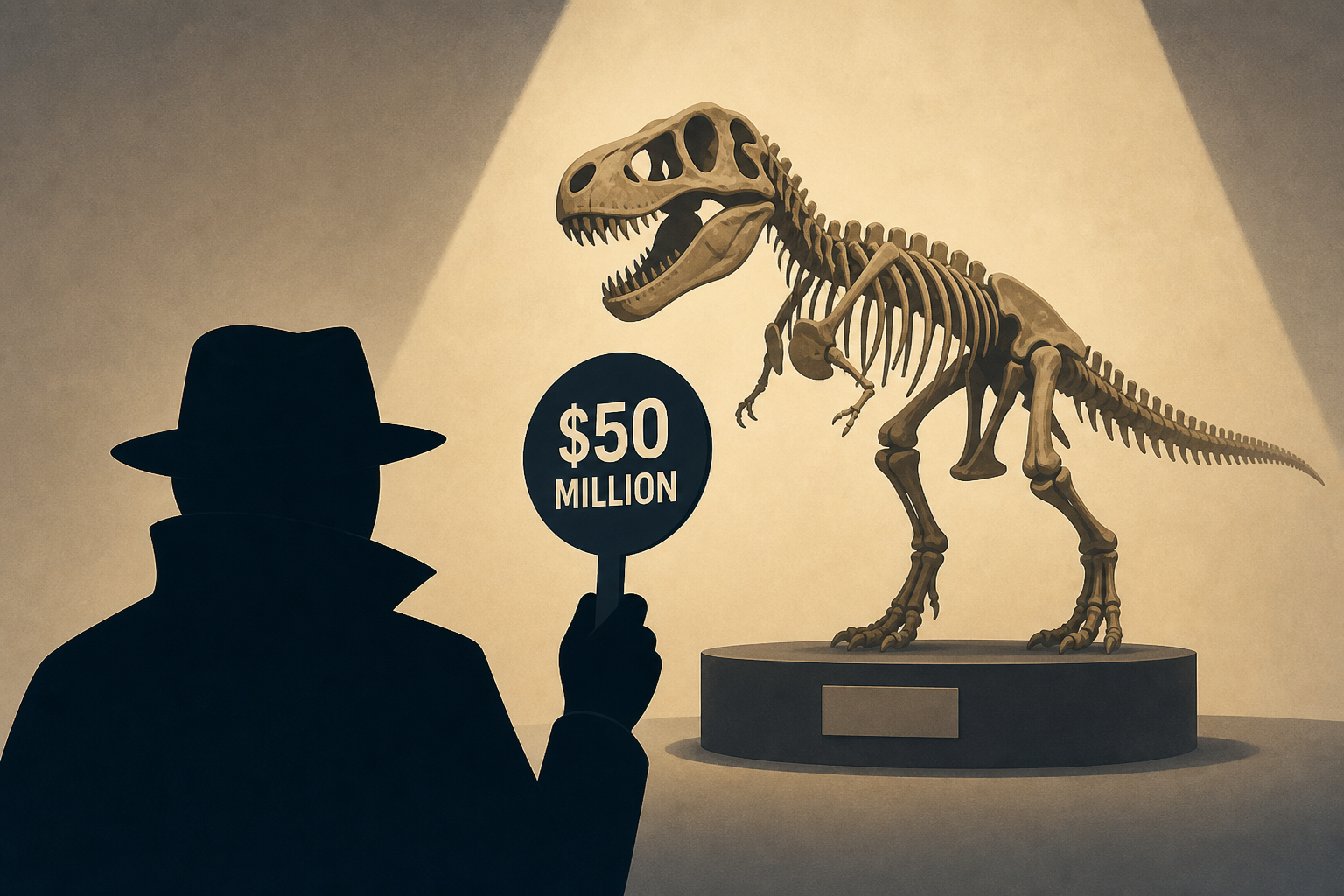 Mystery bidder buys T. rex for a record $50 million : NPR