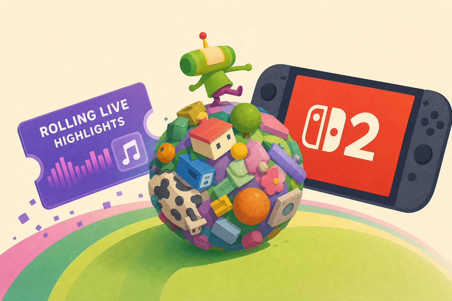 Once Upon A Katamari coming to Nintendo Switch 2, Rolling Live Highlights DLC revealed
