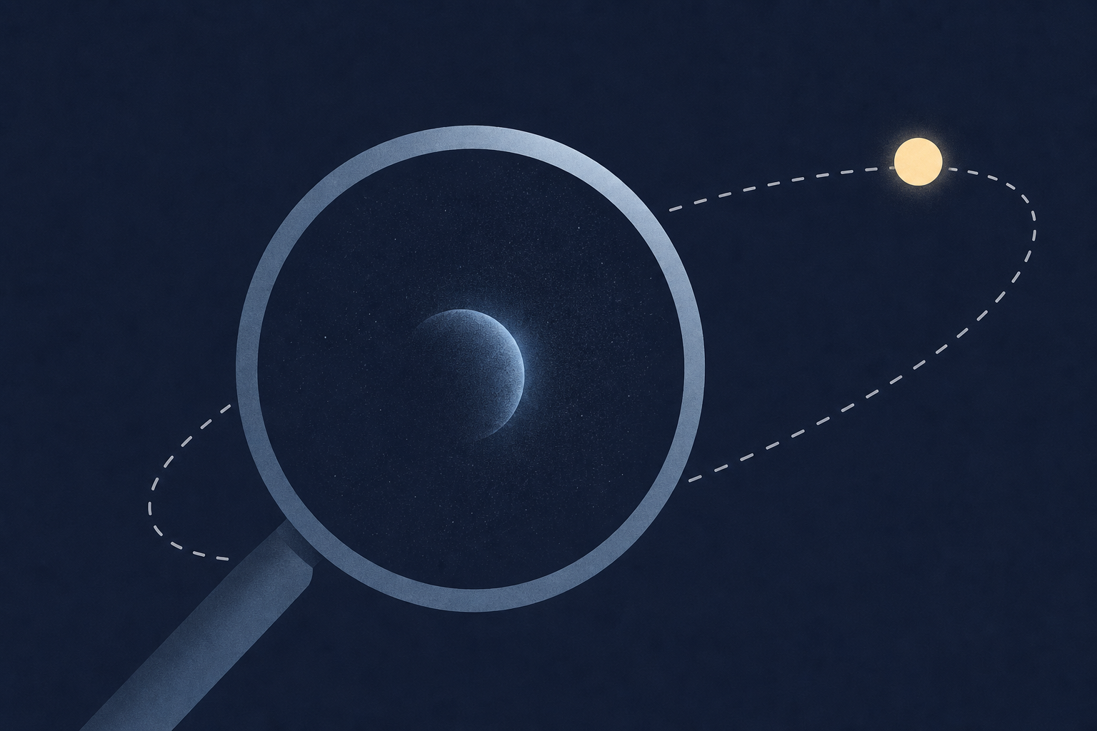 Faint new planet is found after cosmic hide-and-seek