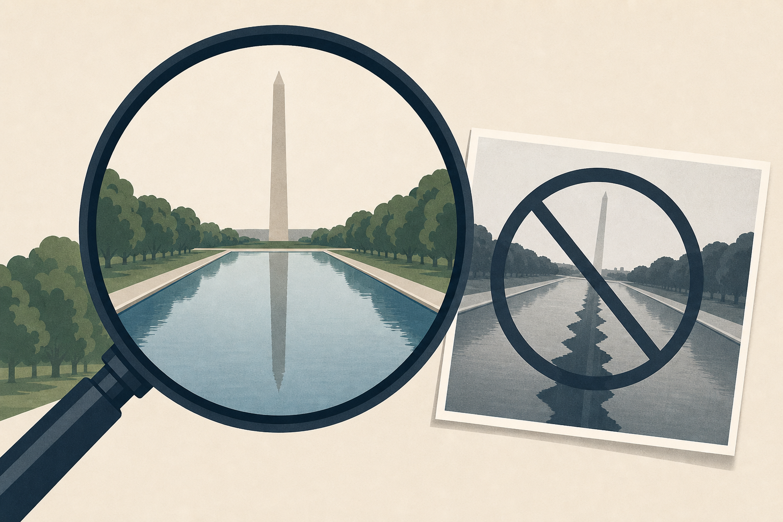 New Reflecting Pool Photos Show No Evidence Of The ‘300 Yards Long’ Gash Trump Describes