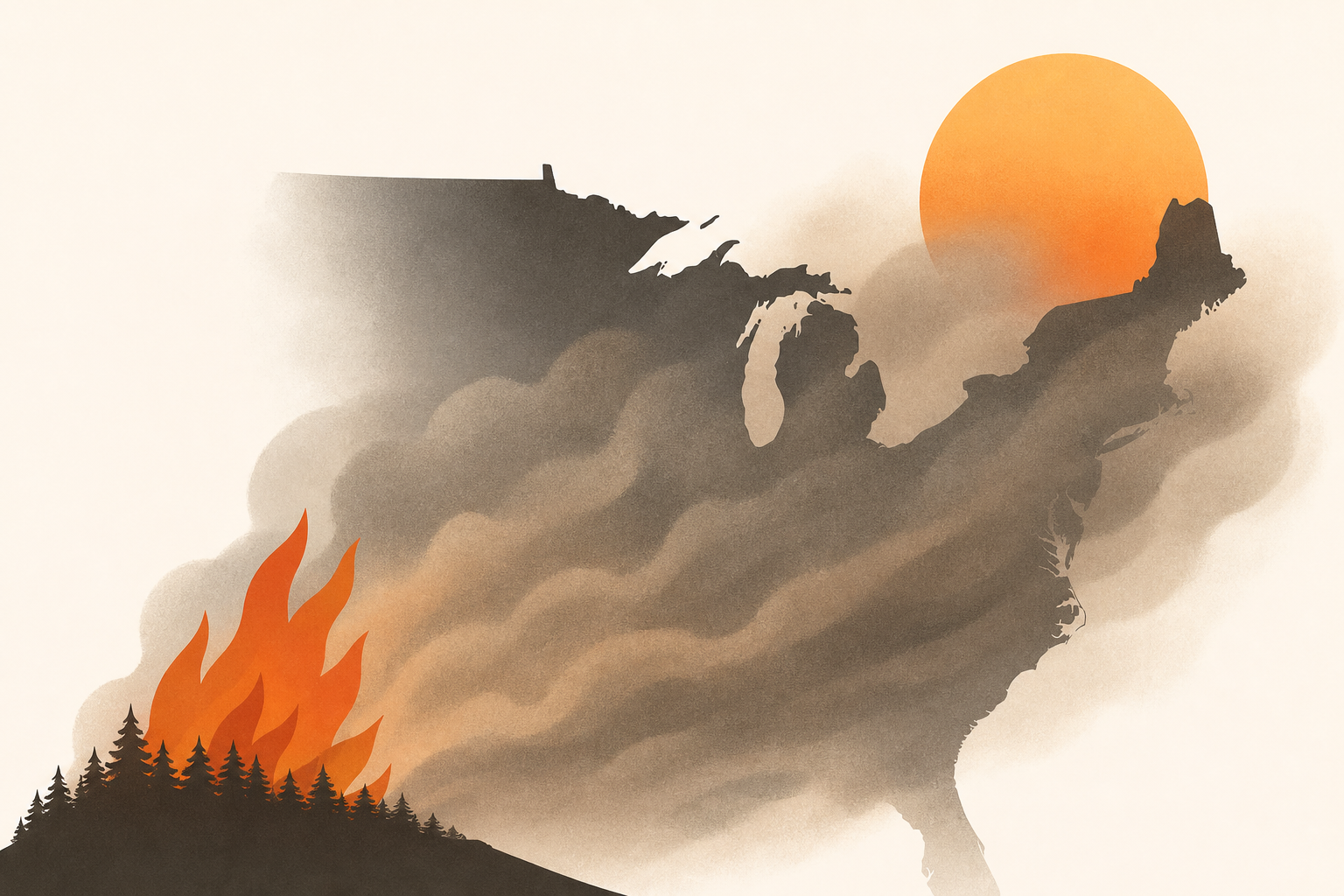 Wildfires expose millions in Midwest, Northeast to dangerous smoke: "Perfect storm for really dry conditions"