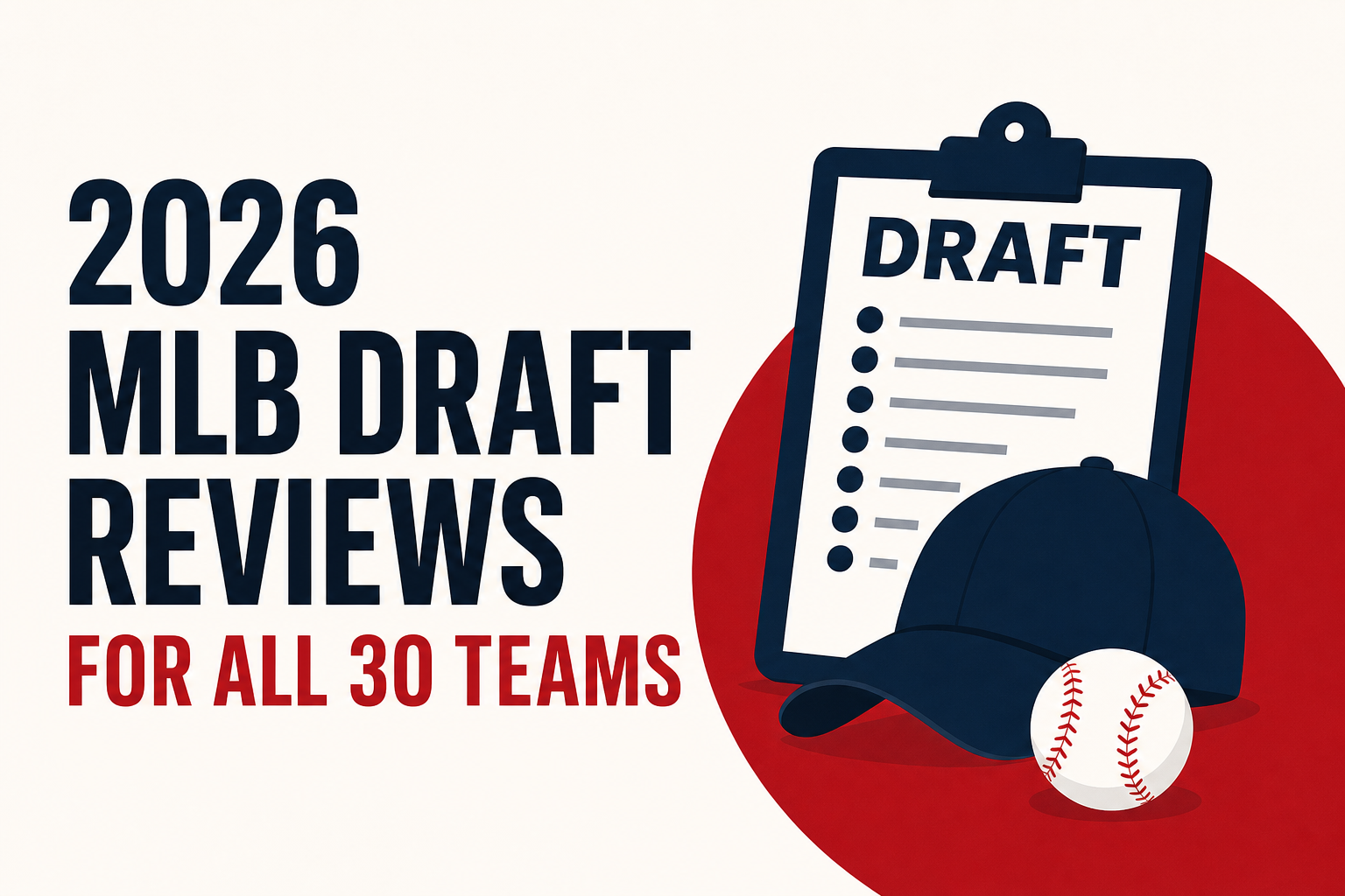 2026 MLB Draft Reviews For All 30 Teams