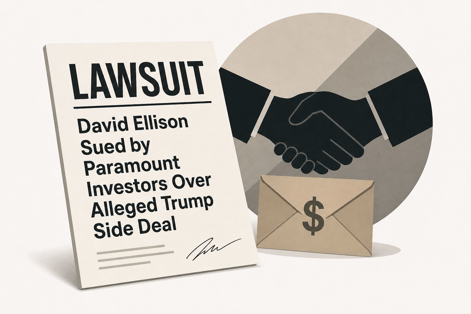 David Ellison Sued by Paramount Investors Over Alleged Trump Side Deal
