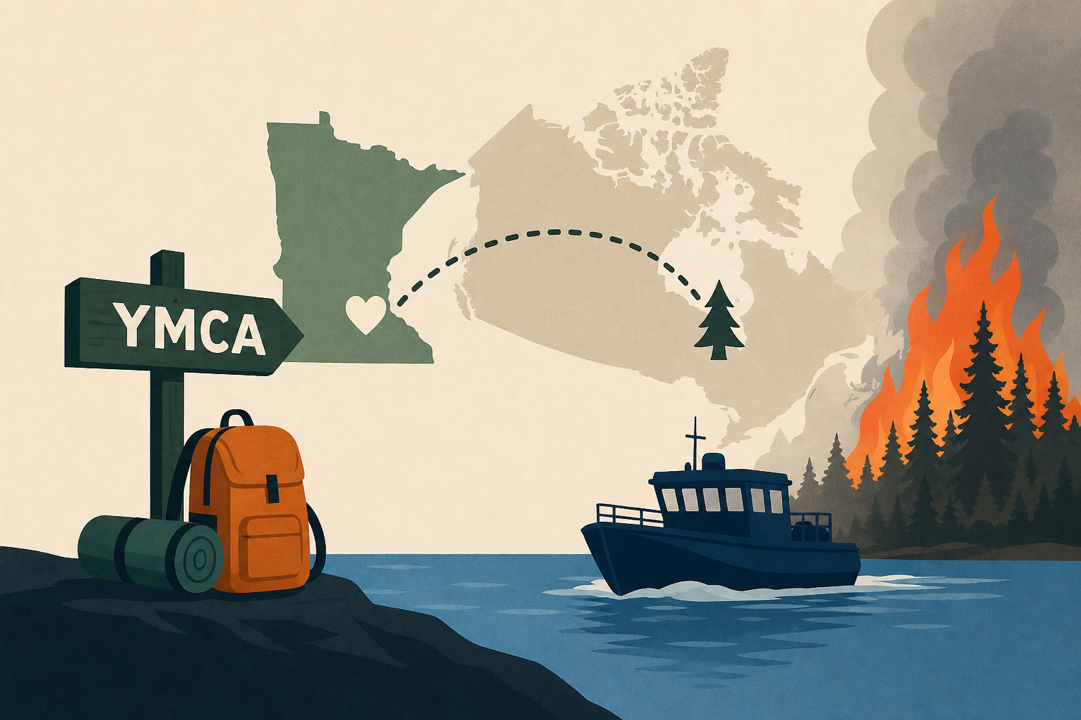 Minnesota YMCA campers rescued after being stranded in Canada by wildfires