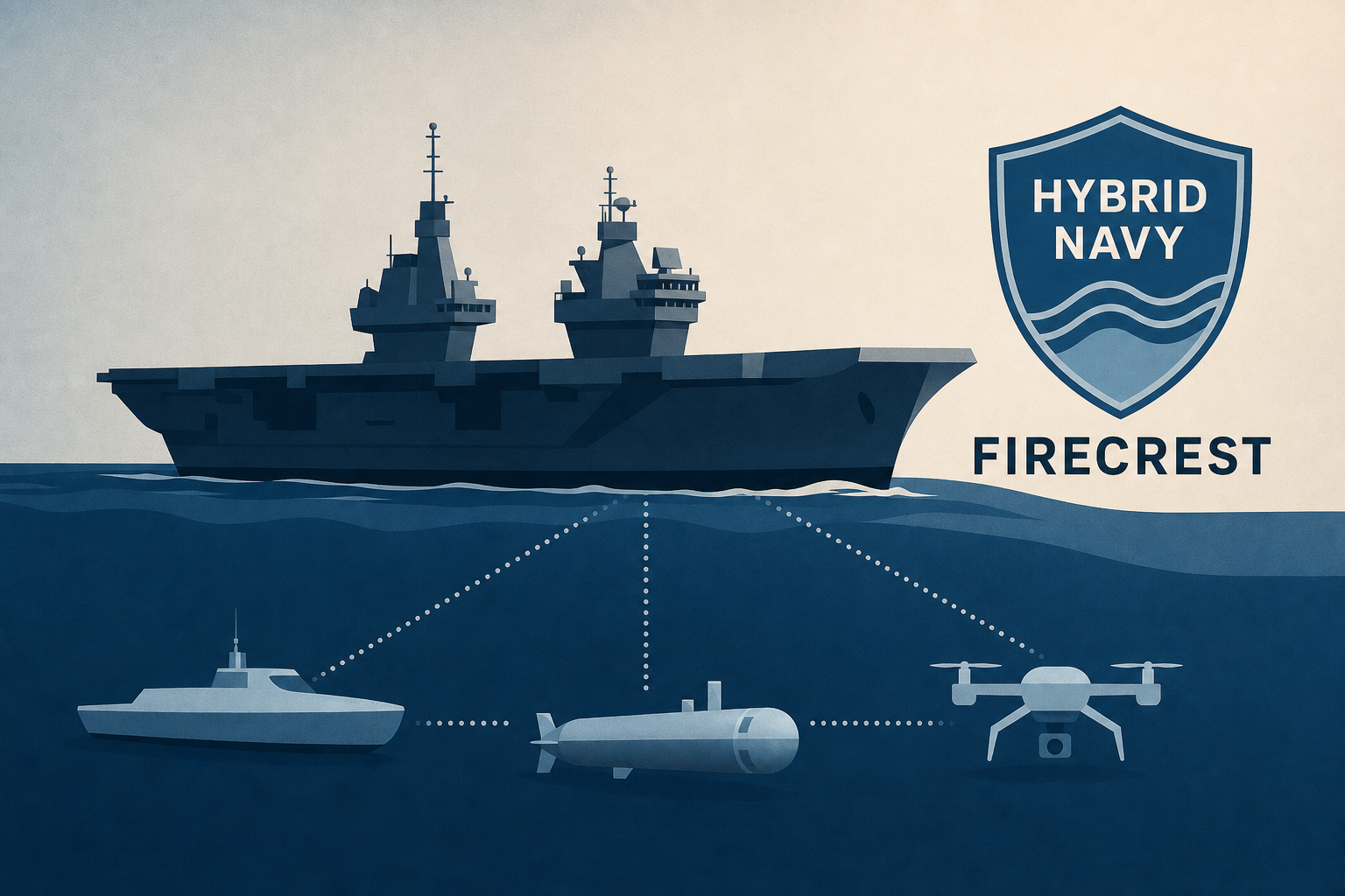 HMS Prince of Wales: 'Hybrid Navy' Shift on Firecrest