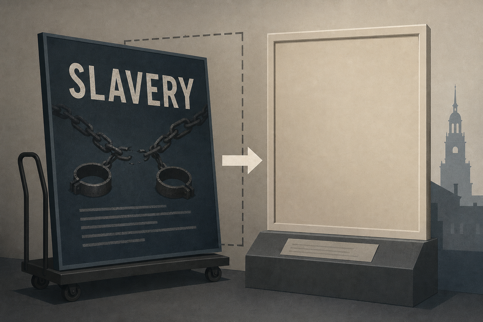 Federal government replaces exhibit about slavery in Philadelphia