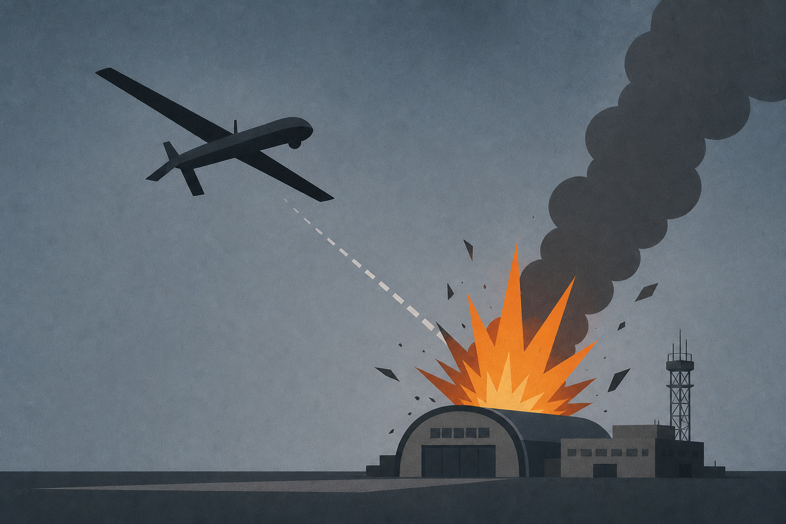 Russia's Engels air base reportedly struck in Ukrainian drone attack