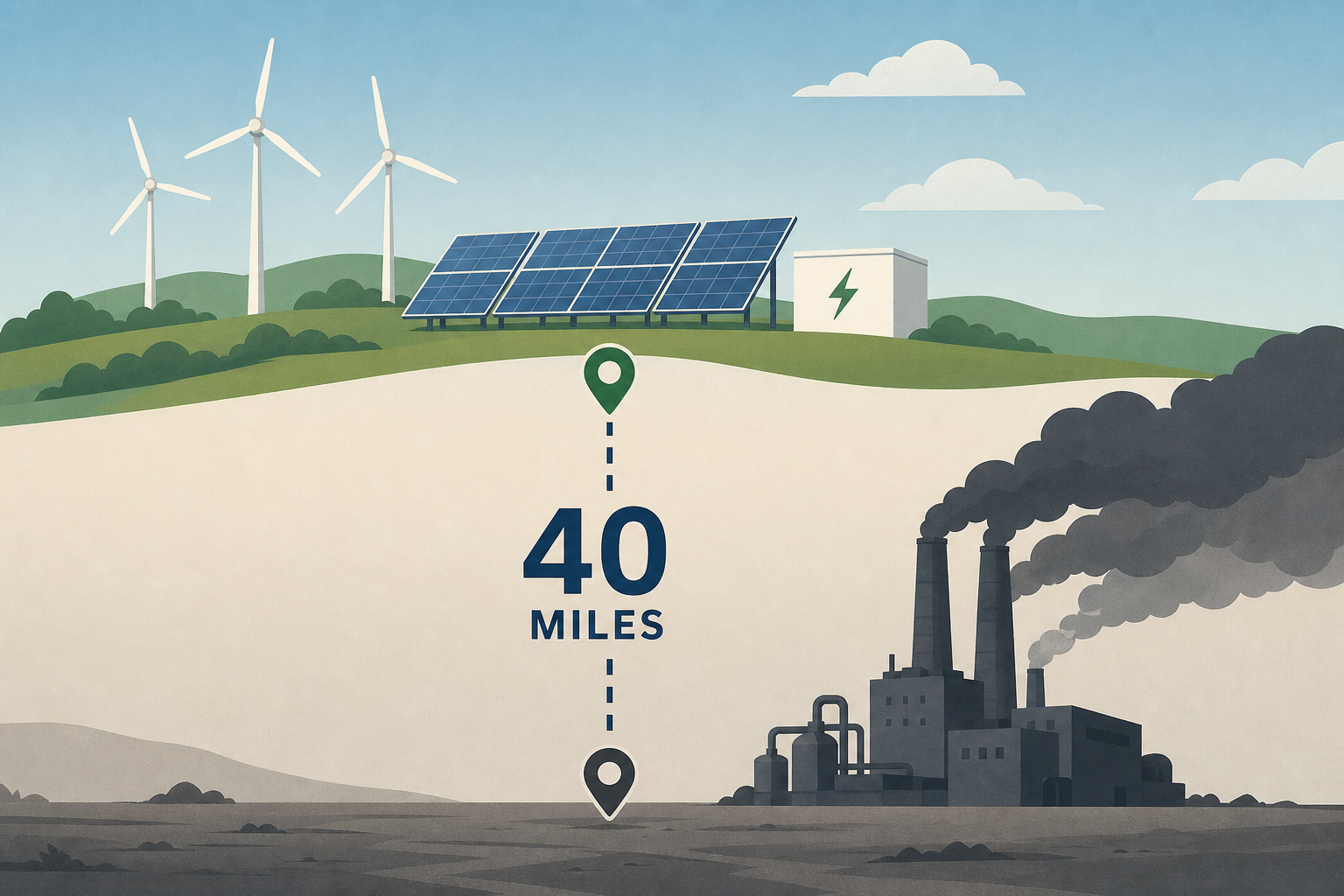 Google’s biggest clean power project is 40 miles north of xAI’s unpermitted gas power plant