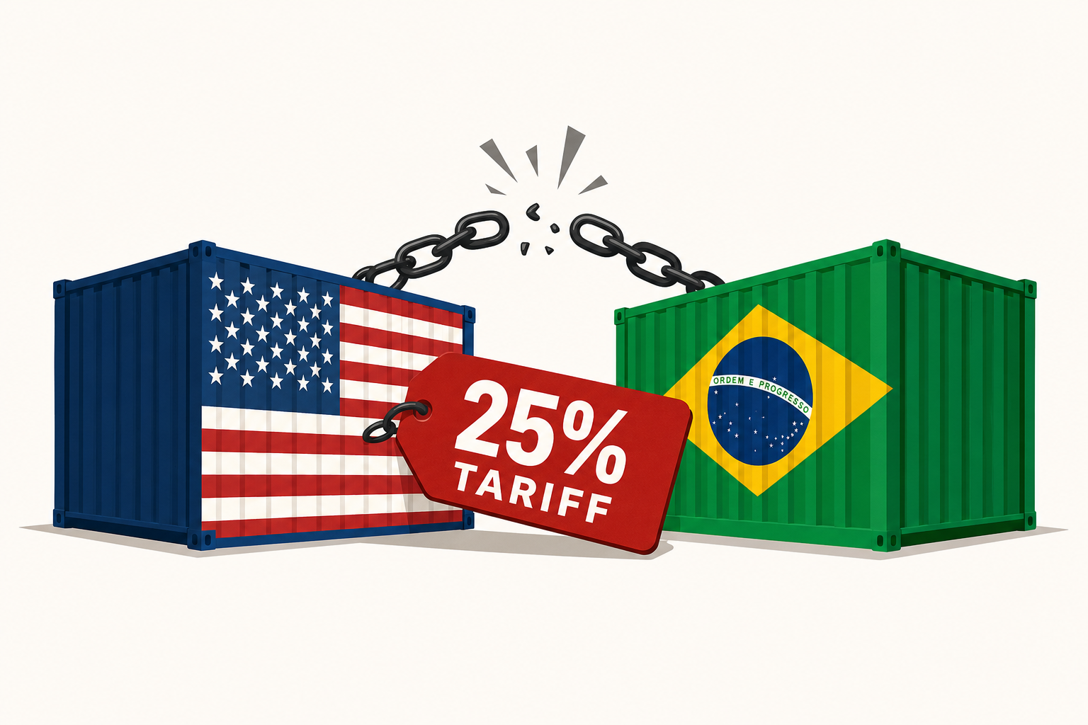 U.S. slaps 25% tariff on Brazilian goods over unfair trade practices