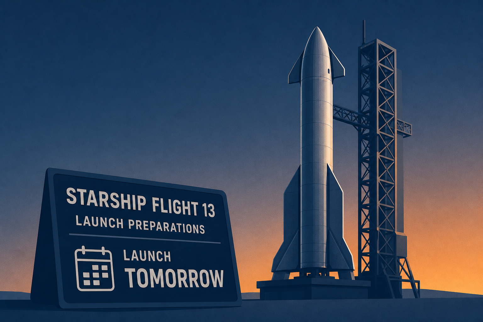 SpaceX Starship Flight 13 launch updates: Starship undergoing preparations to launch tomorrow