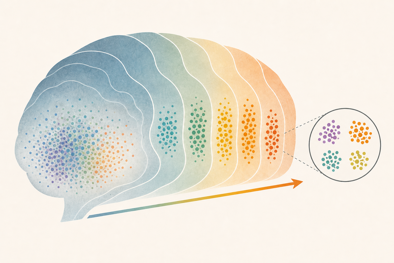 Rarely categorical, highly separable representations along the cortical hierarchy