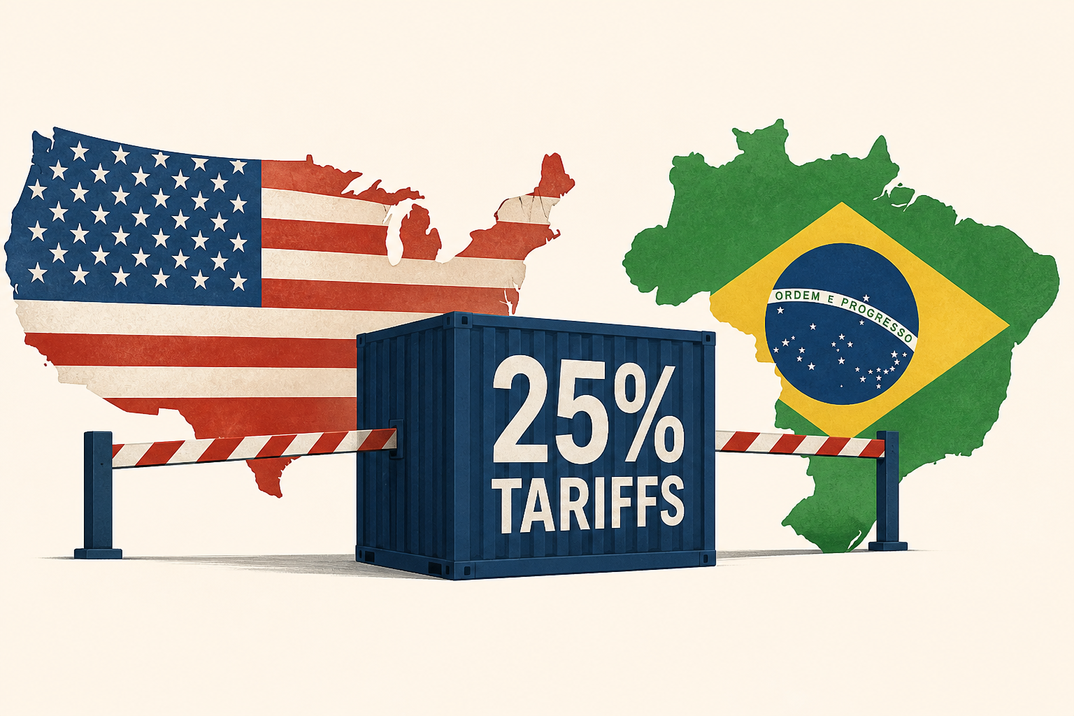 U.S. to impose 25% tariffs on Brazilian imports over unfair trade practices, White House says