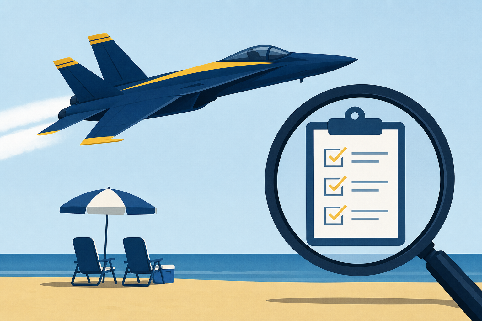 Blue Angels conducting review after jet flies over Florida beachgoers