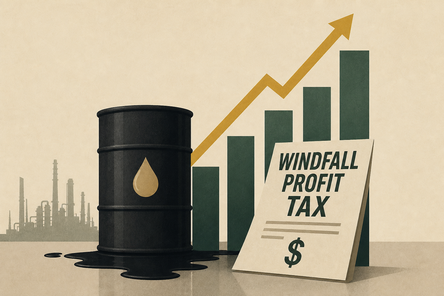 As oil company profits surge so do U.S. calls for windfall profit tax : NPR