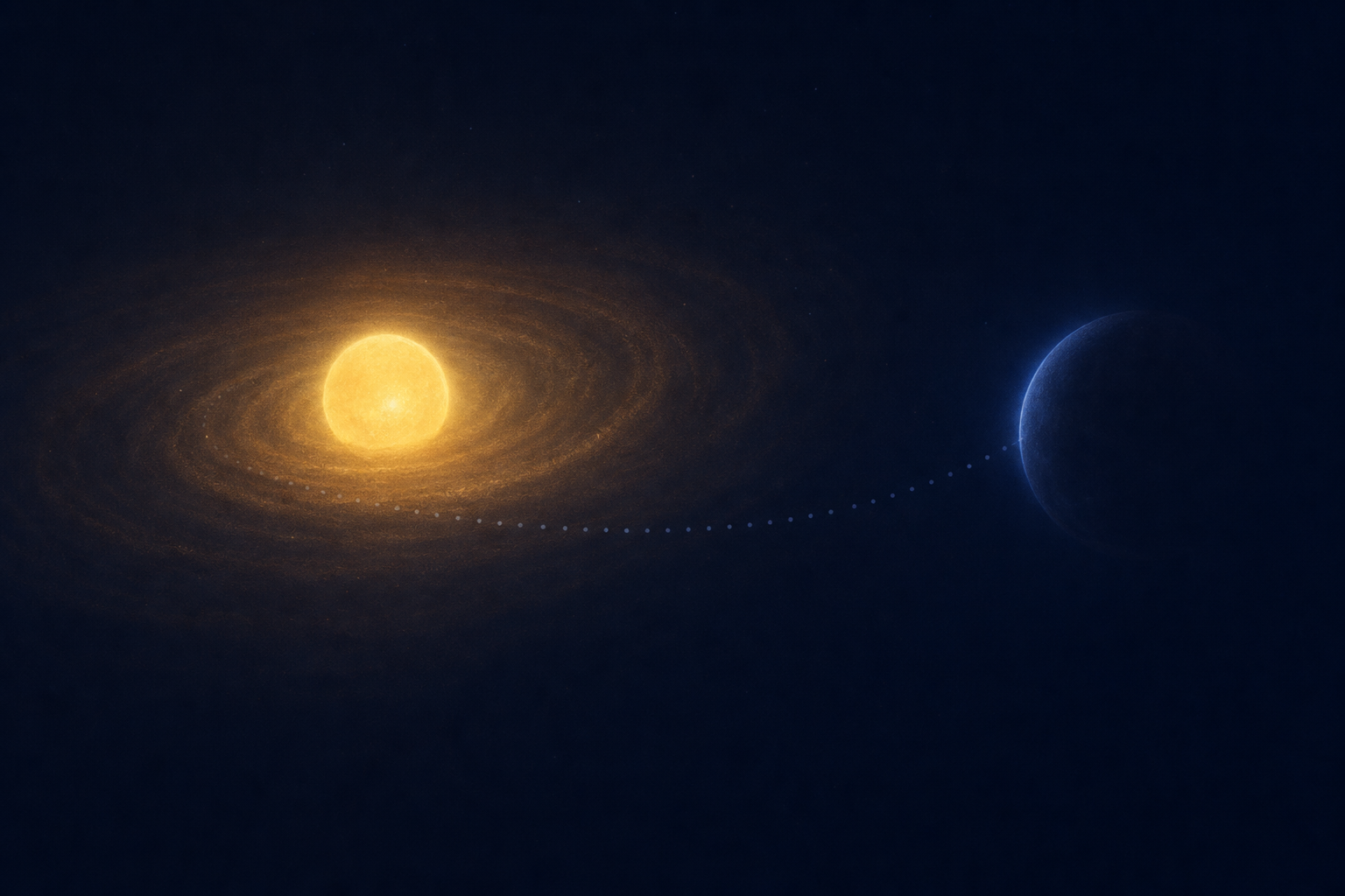 Faint new planet is revealed around a young star after a decade in hiding