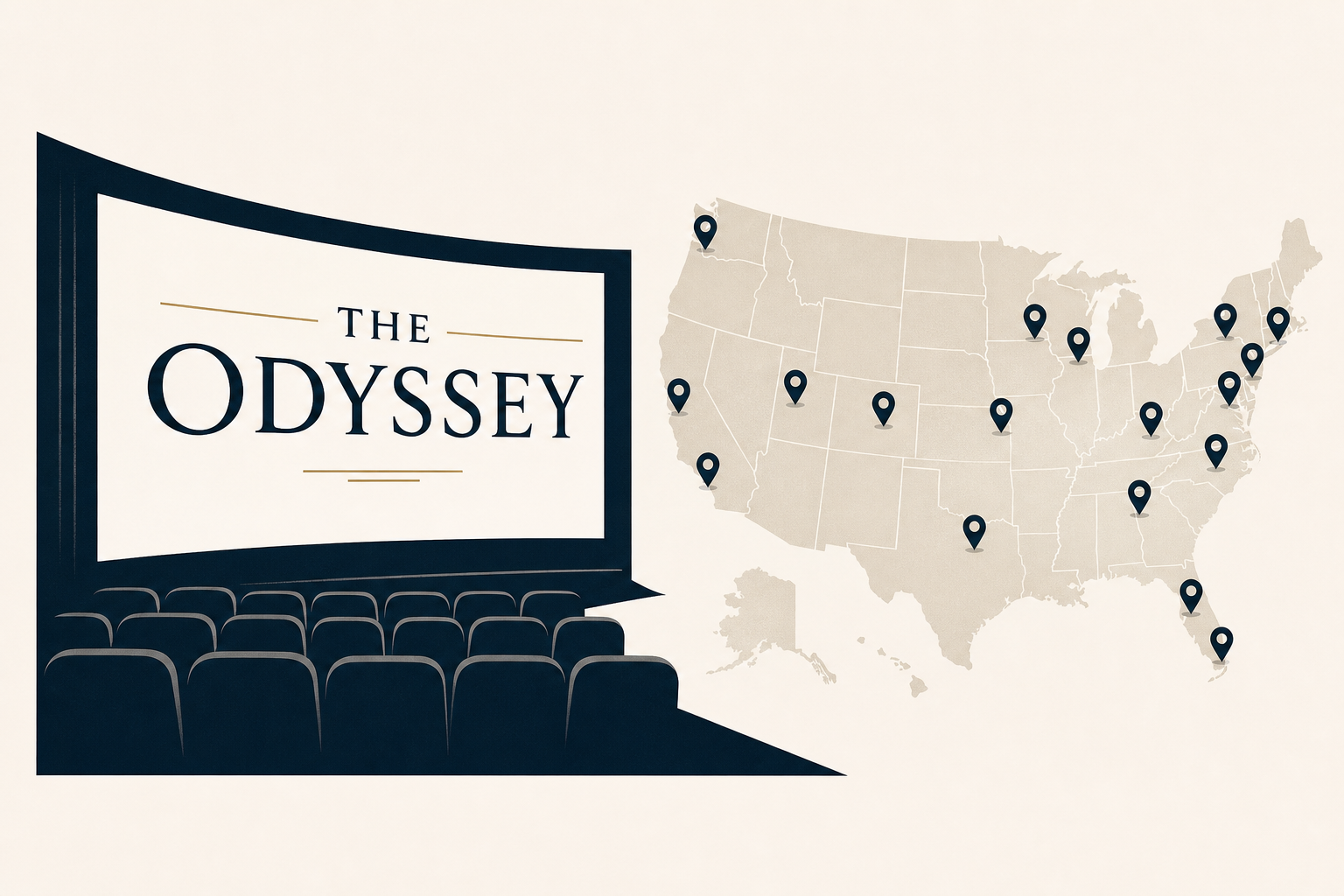 Only 25 U.S. theaters can show 'The Odyssey' the way it's meant to be watched. Here's where they are.