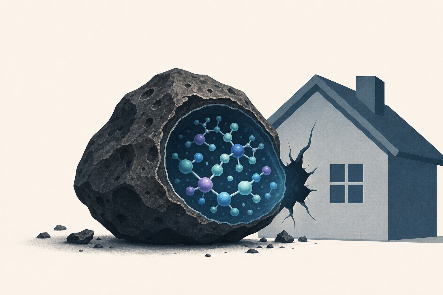 Meteorite that crashed into New Jersey home contains "alien world chemistry," scientists say