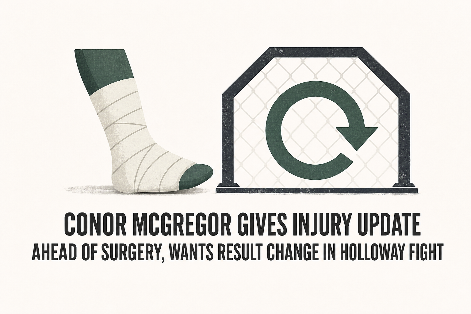 Conor McGregor Gives Injury Update Ahead of Surgery, Wants Result Change in Holloway Fight