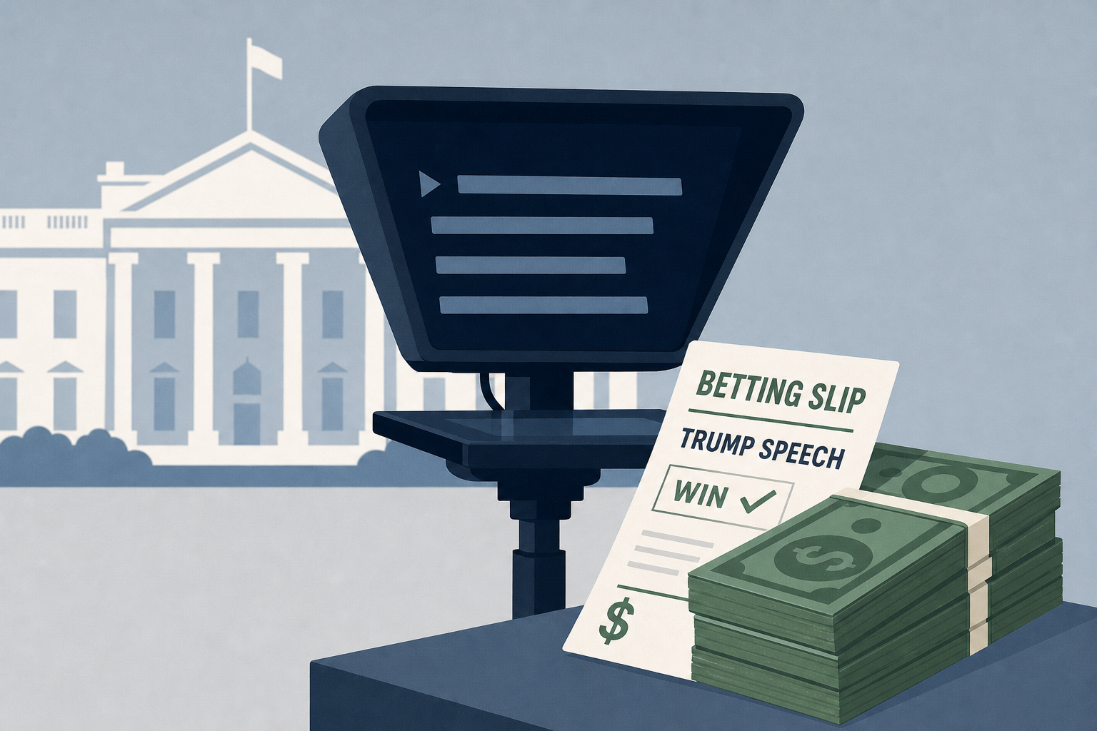 White House teleprompter operator made more than $100K betting on Trump's speeches: Sources