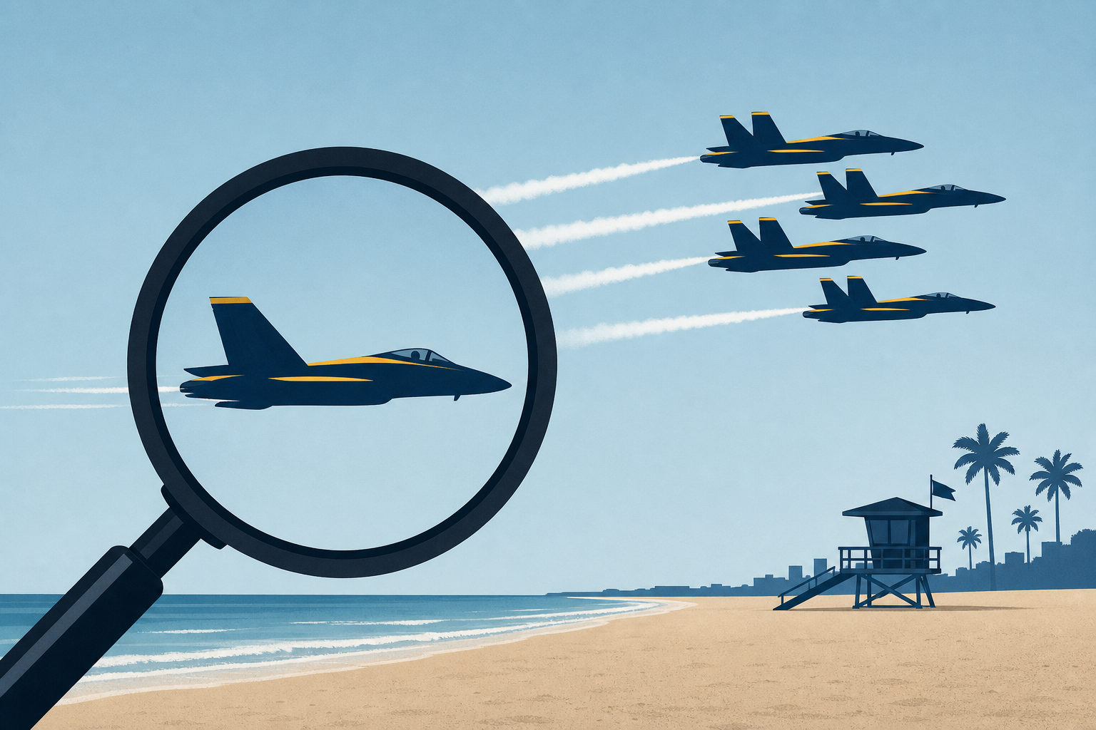 Navy's elite Blue Angels under investigation after video shows low flyover at Florida beach