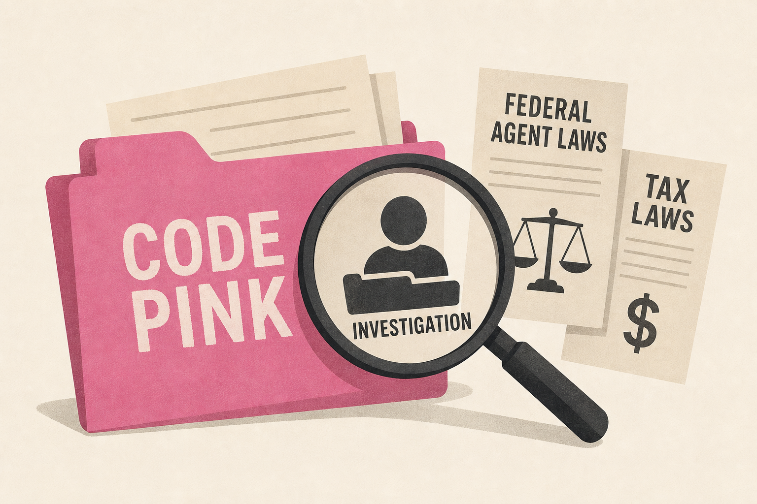 Husband of Code Pink founder being investigated under federal agent and tax laws