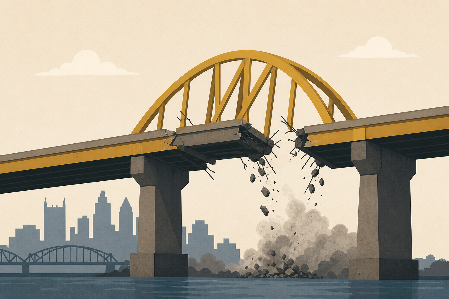 Parkway East bridge demolished in Pittsburgh