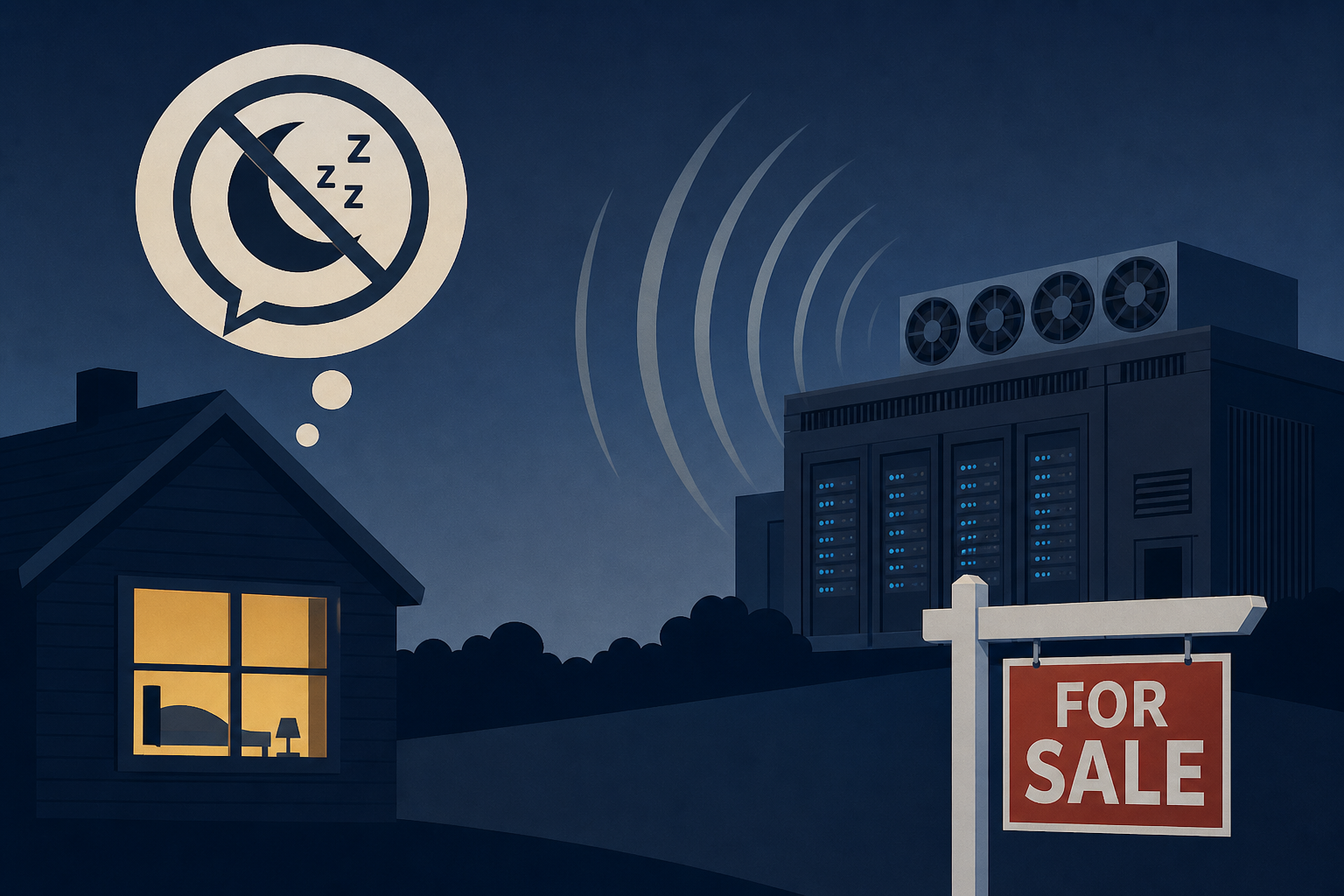 Mississippi homeowners blame a noisy data center plant for sleepless nights. The mayor's advice? "Consider selling."