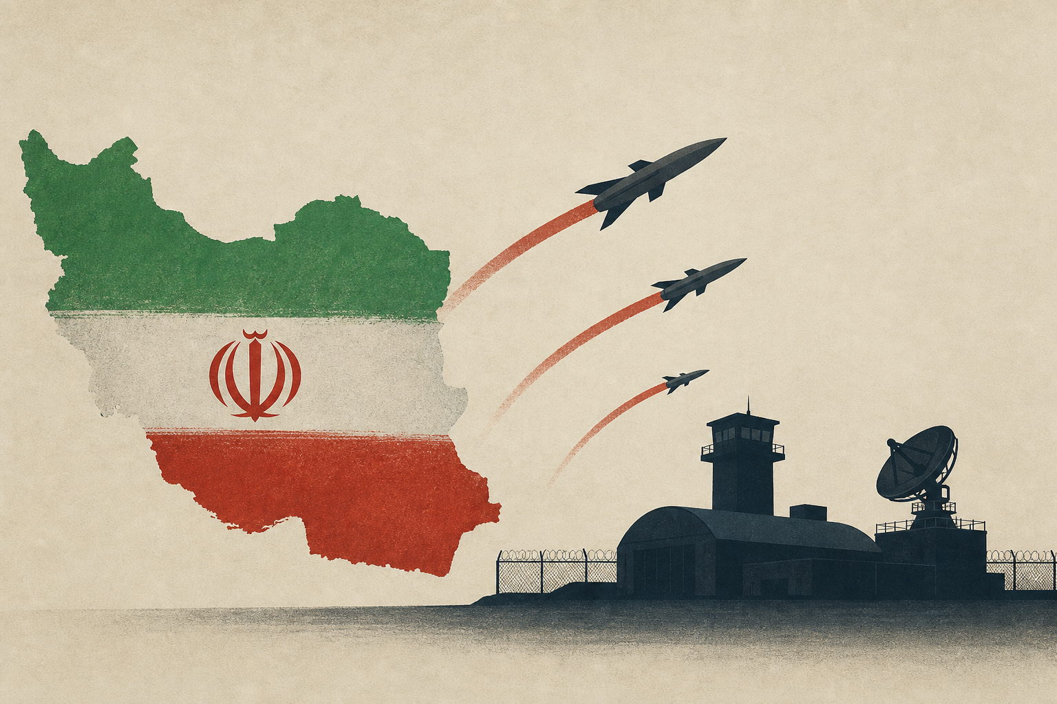 Iran targets military bases as US launches wave of strikes