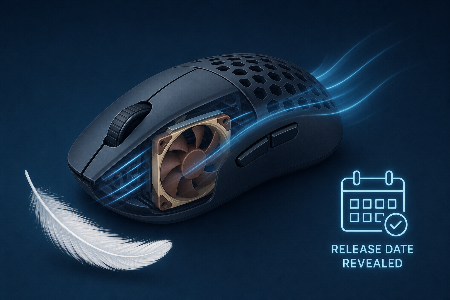Pulsar Crams A Noctua Fan In Its Feinmann FO1 Gaming Mouse While Retaining Its Lightweight Design; Release Date Revealed