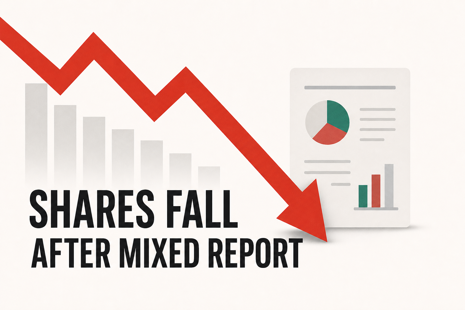 Shares Fall After Mixed Report