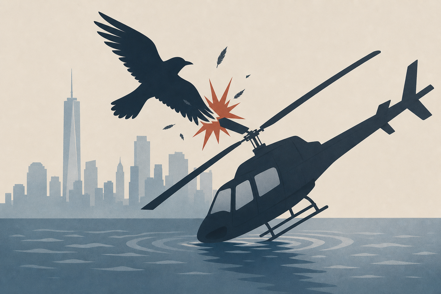 Deadly New York helicopter crash in Hudson River last year most likely caused by bird strike, NTSB says