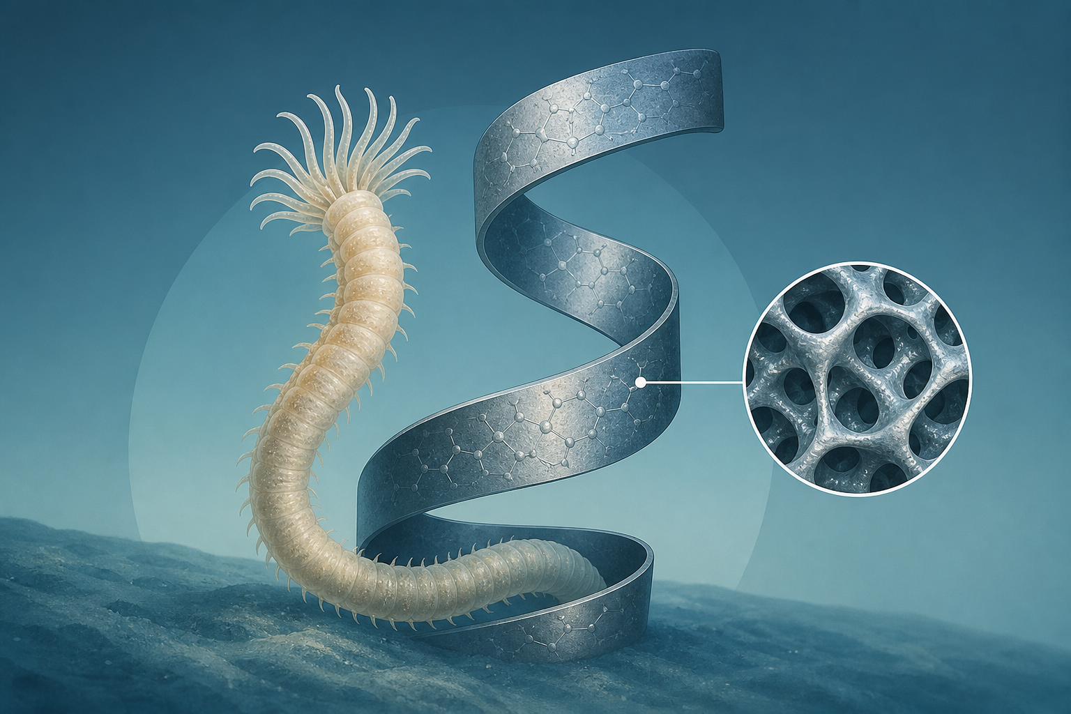 Bio-metals: Ancient sea worms hold the secret to a strange new class of materials