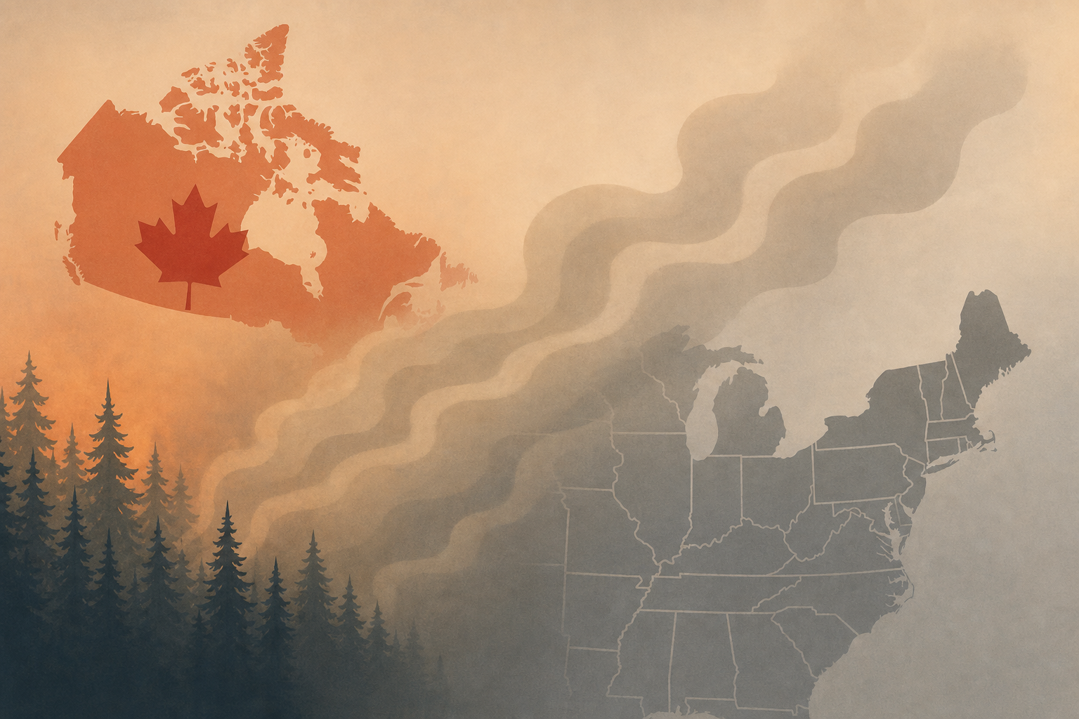 Canadian wildfire smoke blankets parts of US Midwest, Northeast